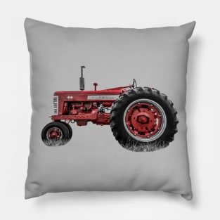 Vintage IH 450 Selective Red Pillow