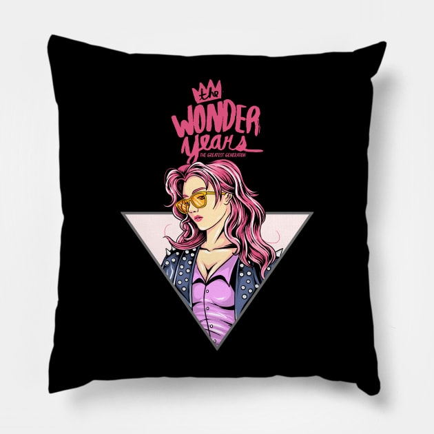 The Wonder Years The Greatest Generation Pillow by NEW ANGGARA