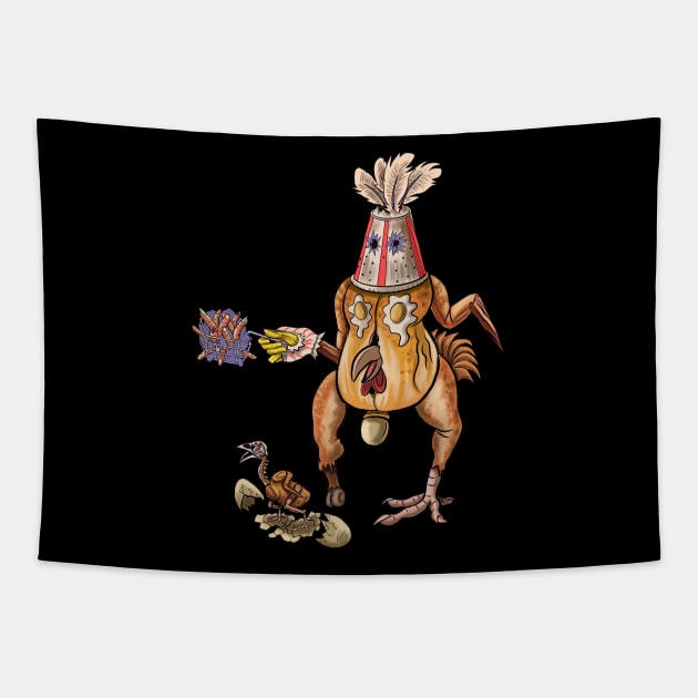 Poultrygeist Tapestry by funny_fuse