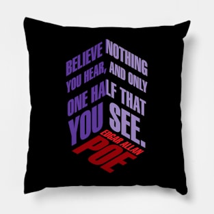 Edgar Allan Poe quote Pillow