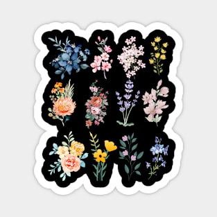 Colourful Flowers Magnet