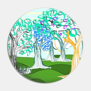 Imaginary forest landscape Pin