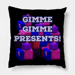 Gimme Gimme Presents Light Blue Pillow