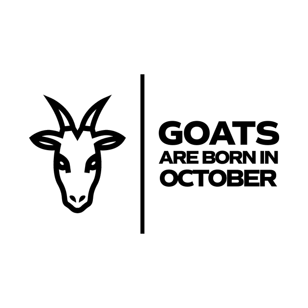 GOATs are born in October by InTrendSick