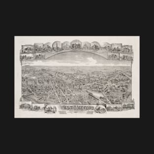 Vintage Map of West Medford MA (1897) T-Shirt