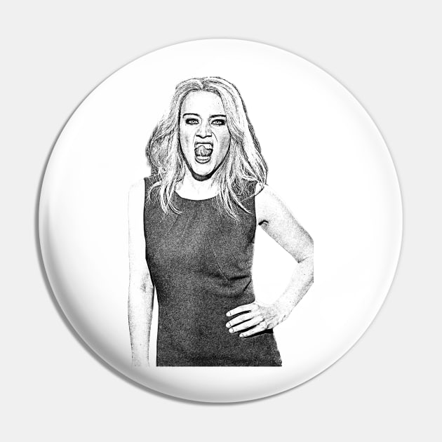 Kate Mckinnon ¥¥ 80's Retro Classic Fan Artwork Pin by idontwannawait