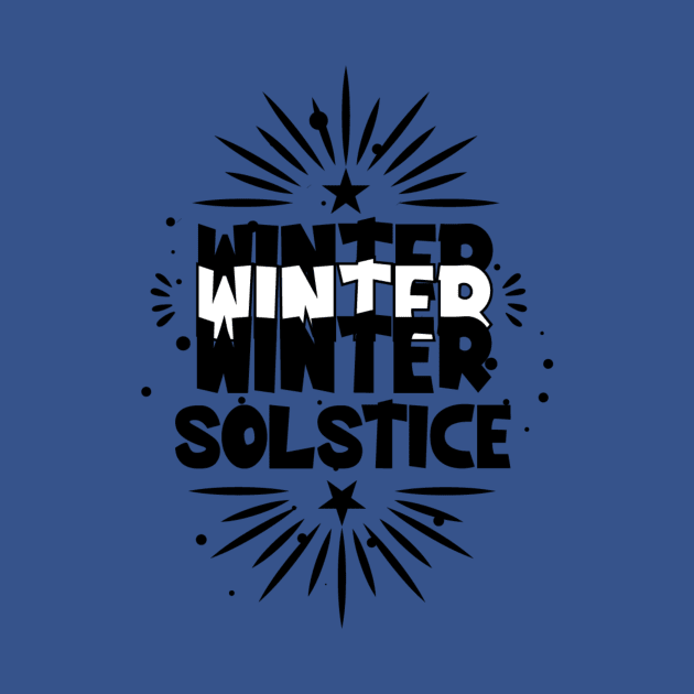 Winter Solstice December 21 Hello Winter Yuletide by Lilac Beetle