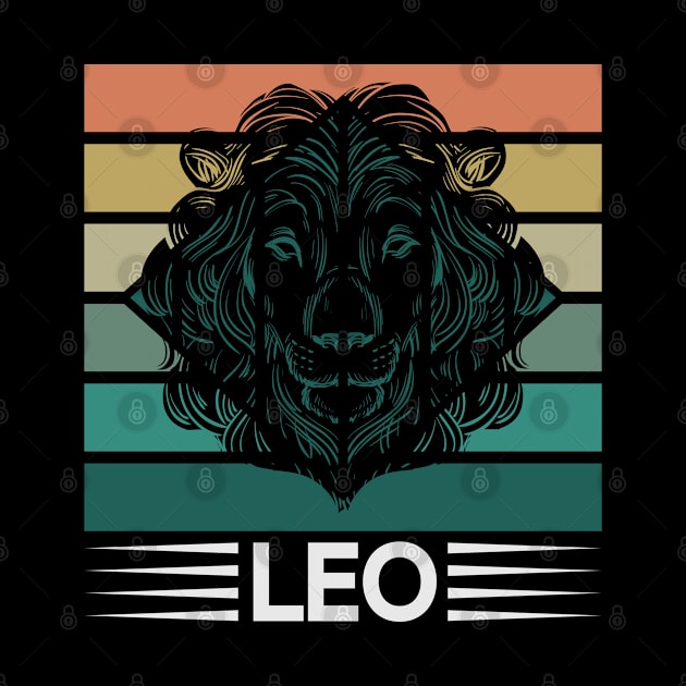 Zodiac Retro Leo by Dojaja