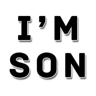 i'm son | Black color T-Shirt