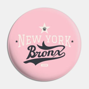 New York Bronx - New York Bronx Schriftzug - Bronx Logo Pin