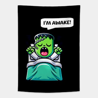 Cute Frankenstein Monster Tapestry