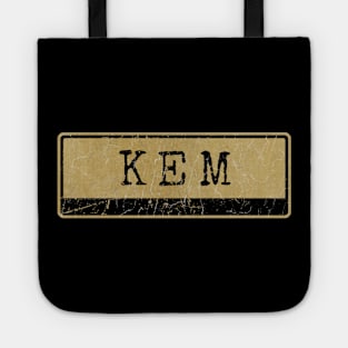 Aliska text black retro - kem Tote