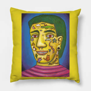 tattooed Selfportrait Pillow