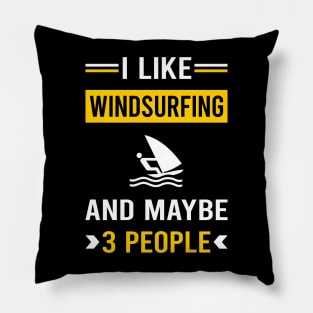 3 People Windsurfing Windsurf Windsurfer Pillow