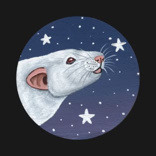 Albino Rat Stargazing T-Shirt