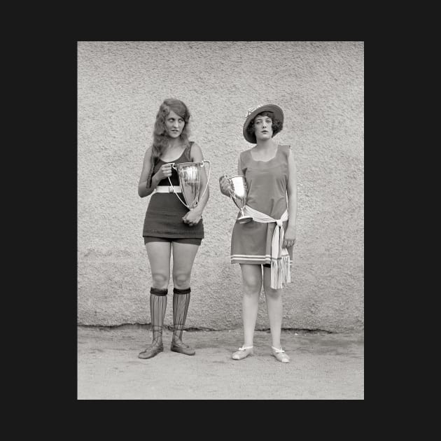 Bathing Beauty Contest, 1922. Vintage Photo by historyphoto