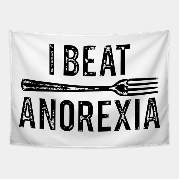 i beat anorexia Tapestry by kakimonkey