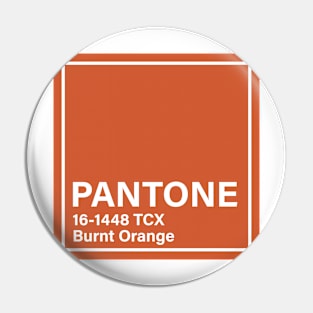 pantone 16-1448 TCX Burnt Orange Pin