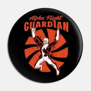 Retro Alpha flight Guardian Pin