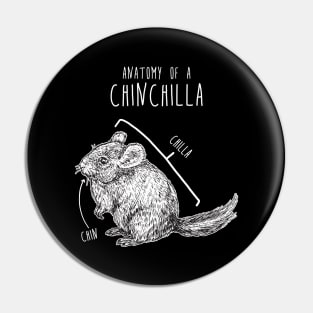 Chinchilla Anatomy Pin