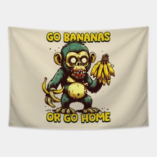 Go Bananas or Go Home / Zombie ape Tapestry