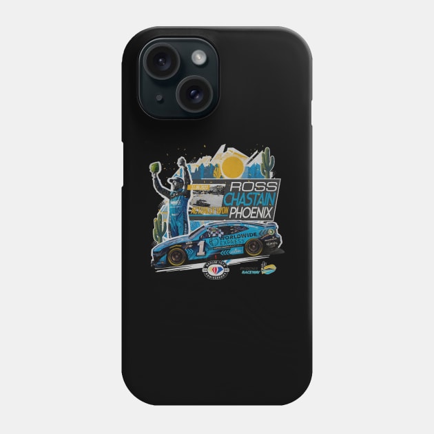 Ross Chastain Cup Series Championship Race Winner Phone Case by stevenmsparks