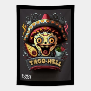 Funny taco calavera style Tapestry