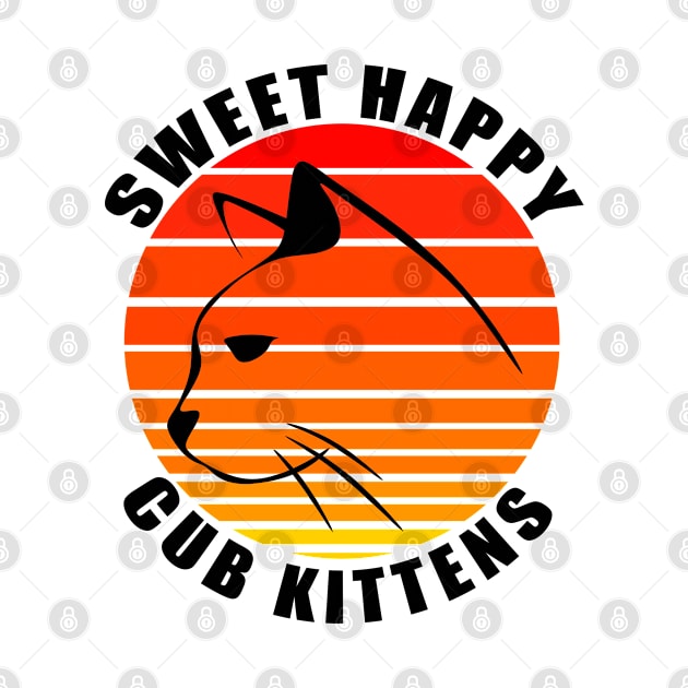 Sweet Happy Cub Kittens by Thedesignstuduo