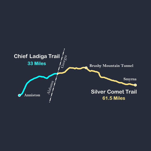 Silver Comet and Chief Ladiga Rail Trail by numpdog