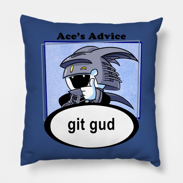 Ace's Advice Pillow by TerraTerraCotta