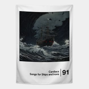 Songs for Ships and Irons - Minimalist Style Graphic Design Tapestry