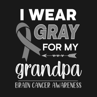 I Wear Gray For My Grandpa T-Shirt