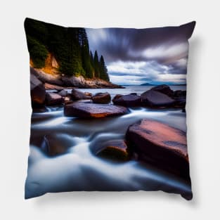 Stone Water Flow Pillow