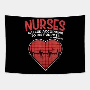 Nurses called according to his purpose - Christian Nurse Gift Tapestry