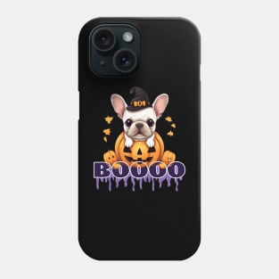 JACK O LANTERN PUMPKIN Ghost Halloween and French Bulldog Phone Case