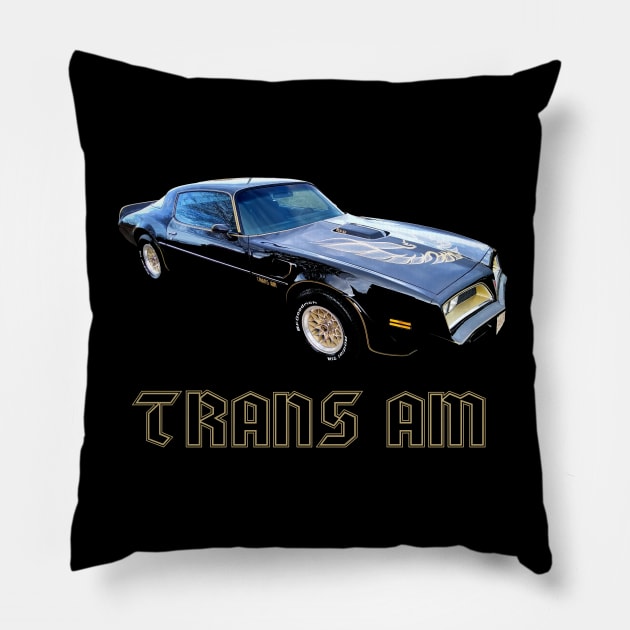 1977 Trans Am - Bandit Pillow by MotorPix