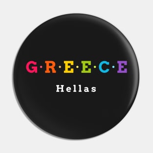 Greece,  Hellas Pin