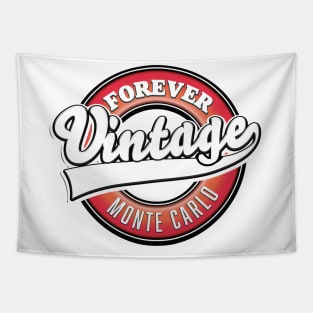 forever vintage monte carlo logo Tapestry