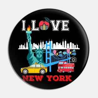 Big Apple Design Pin