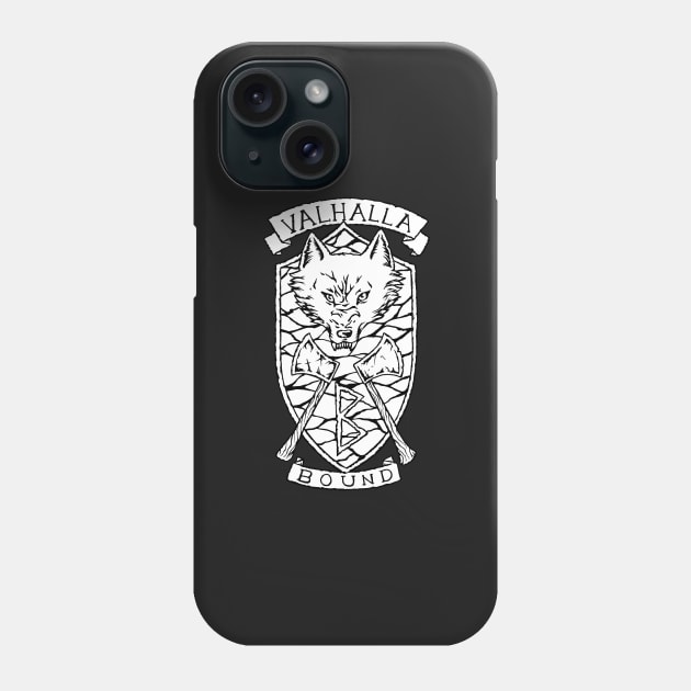 Valhalla Bound - On Black Phone Case by bangart