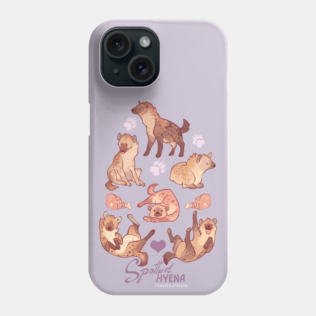 Spotted hyena Phone Case by Colordrilos