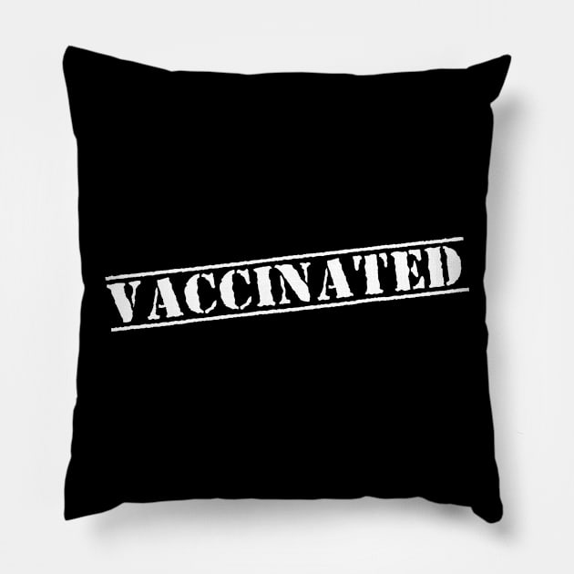 Vaccinated Check - gift Pillow by Gaming champion