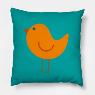 Cute Mid Mod Birdie Pillow