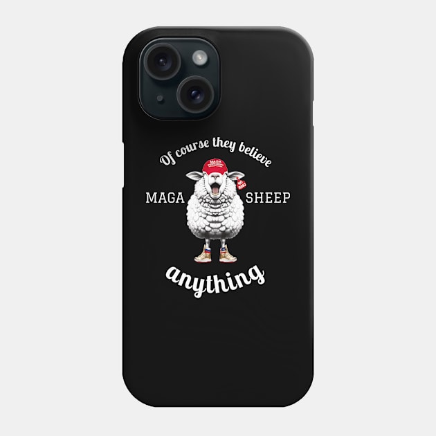 MAGA SHEEP 101. No 1 Phone Case by Drew-Drew