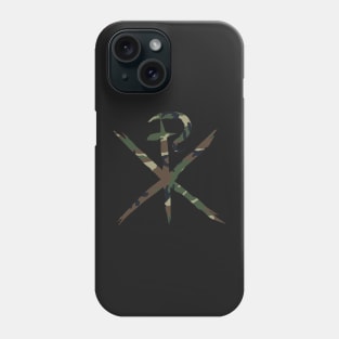 Camouflage Chi Rho Phone Case