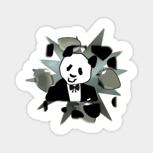 Minotaur - Panda and Strawberry Magnet