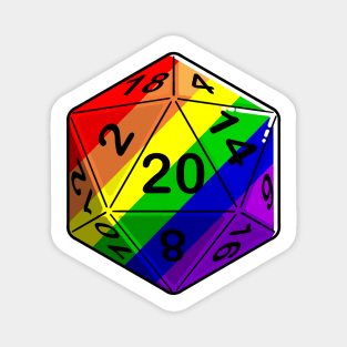 Pride d20 Magnet