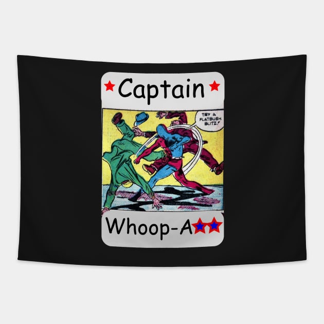 Comic Super Hero Tapestry by Redmanrooster