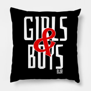 girl and boy simple design Pillow