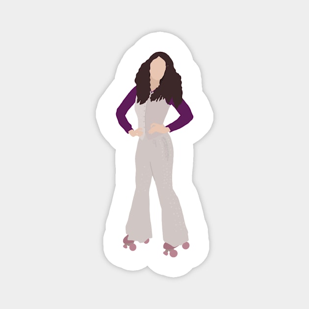 the good place disco janet illustration Magnet by WorkingOnIt